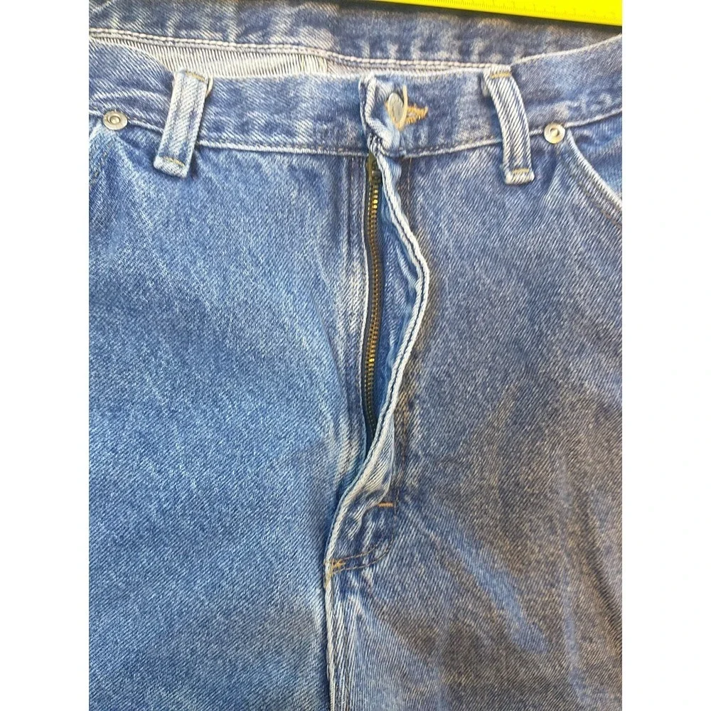 Wrangler Premium Quality Mens Straight Leg Jeans Medium Wash Blue Denim 34x31